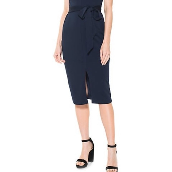 NWT Alexa Admor Fara tie-waist sheath dress 1X - Picture 5 of 5